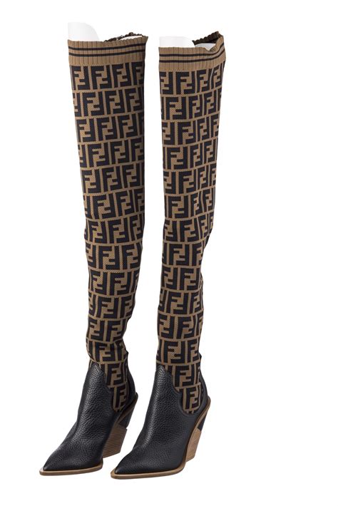 fendi over the knee boots|fendi women's over the knee boots.